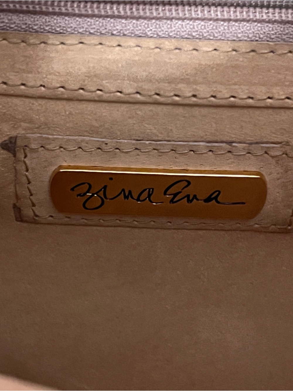 Zina Eva Snakeskin Leather Tote with Wood Handle - Picture 12 of 12